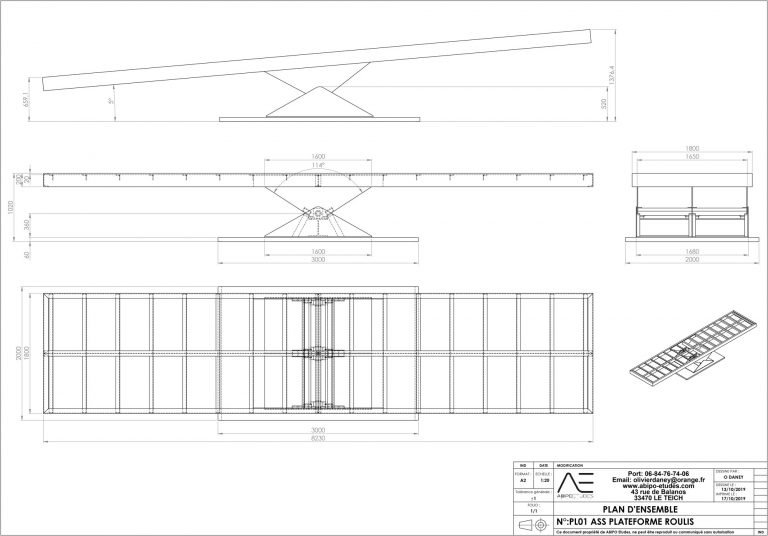 PL01 ASS PLATEFORME ROULIS